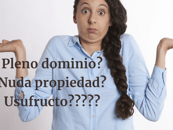 pleno dominio, nuda propiedad y usufructo